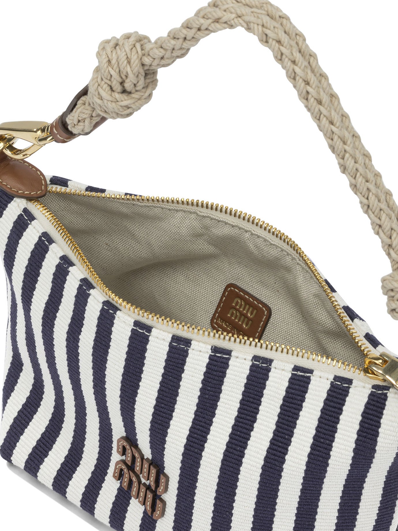 Miu Miu Small logo shoulder bag - Blue