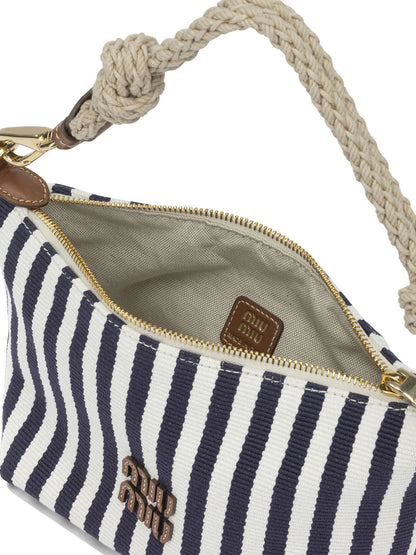 Miu Miu Small logo shoulder bag - Blue