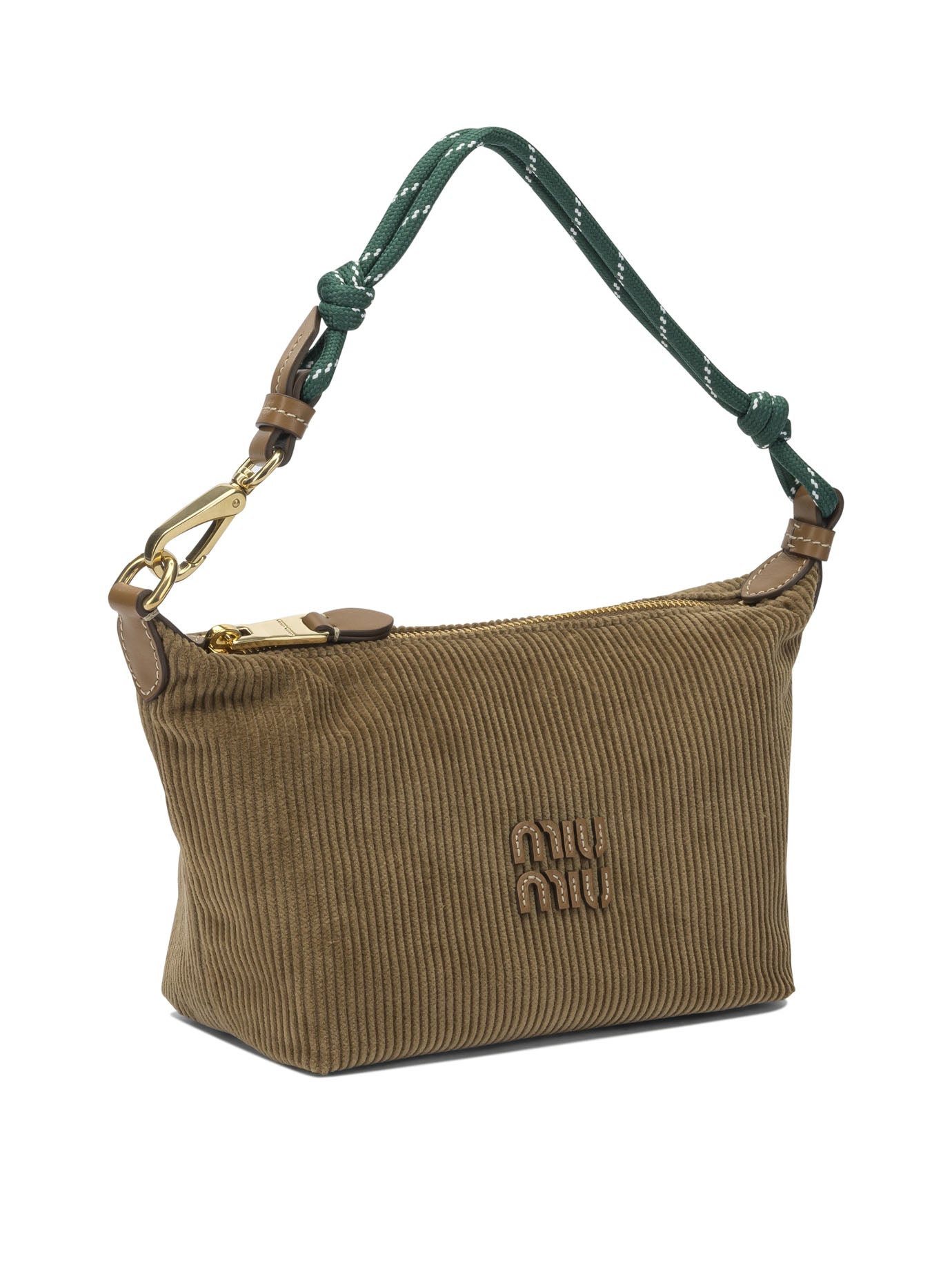 Miu Miu Small logo shoulder bag - Brown