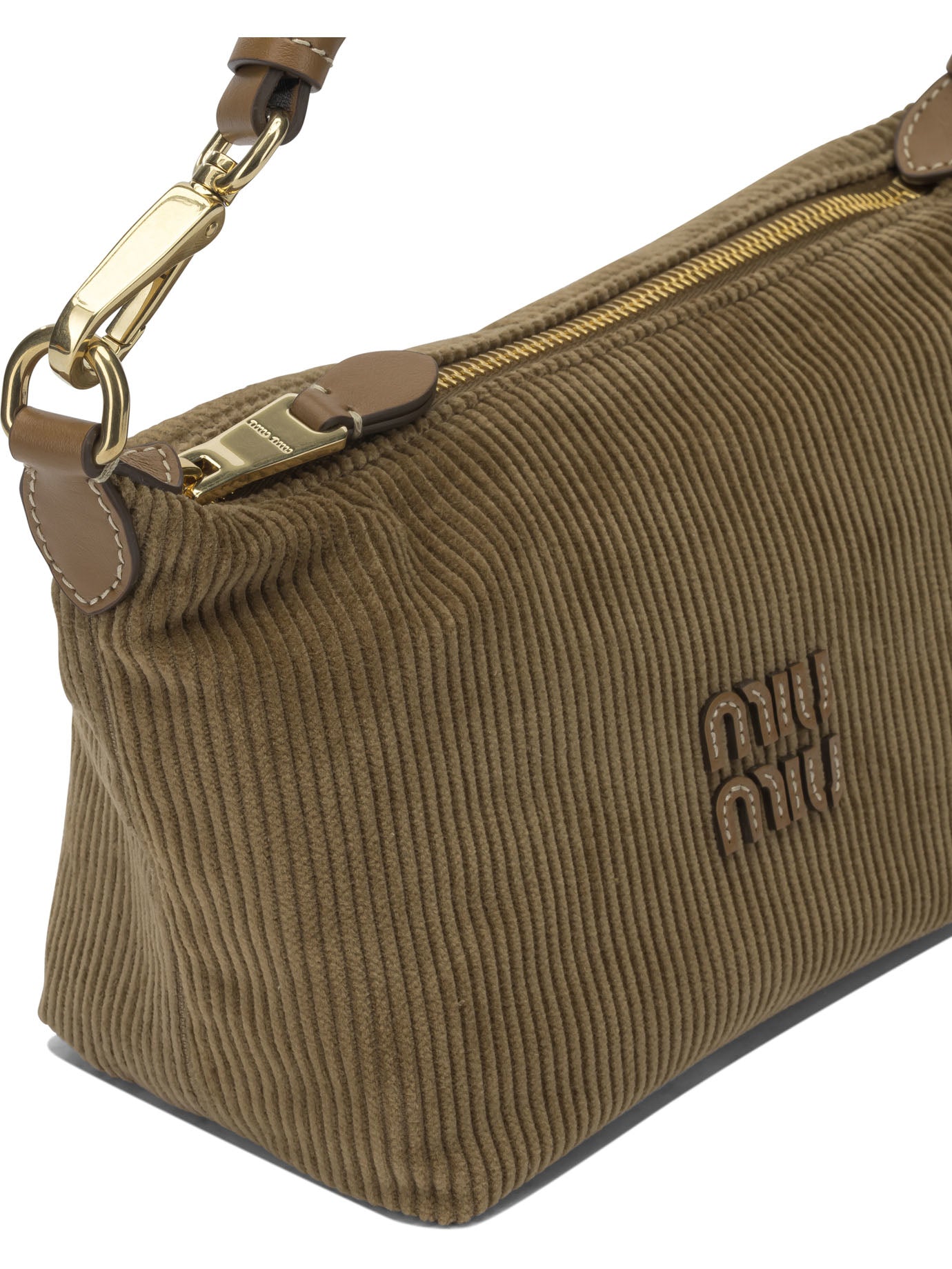 Miu Miu Small logo shoulder bag - Brown