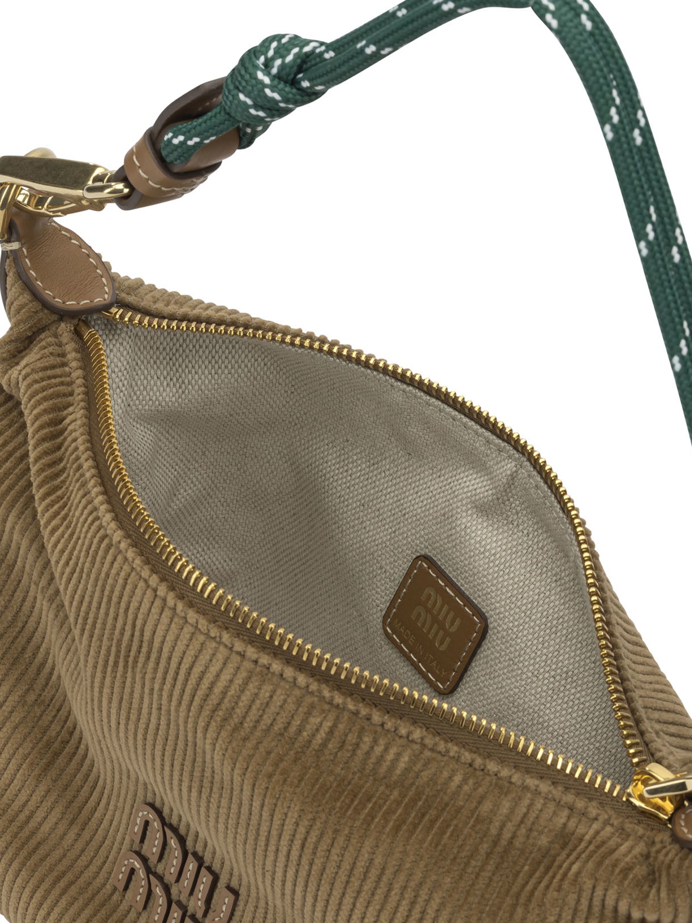 Miu Miu Small logo shoulder bag - Brown