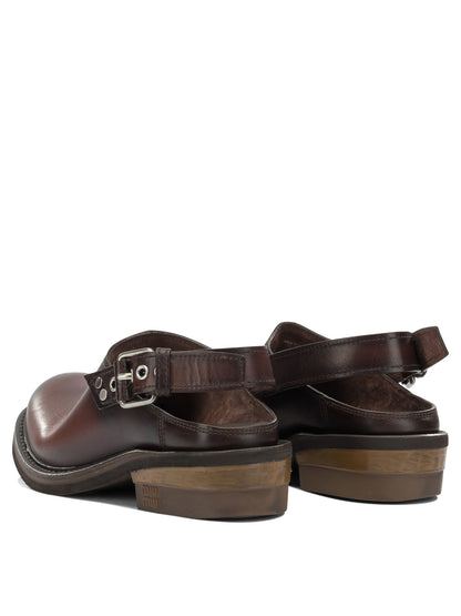 Miu Miu Sabot "Foule" - Brown