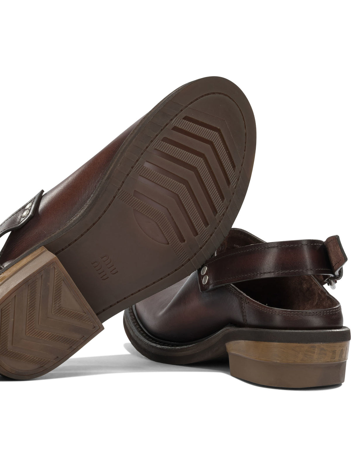Miu Miu Sabot "Foule" - Brown