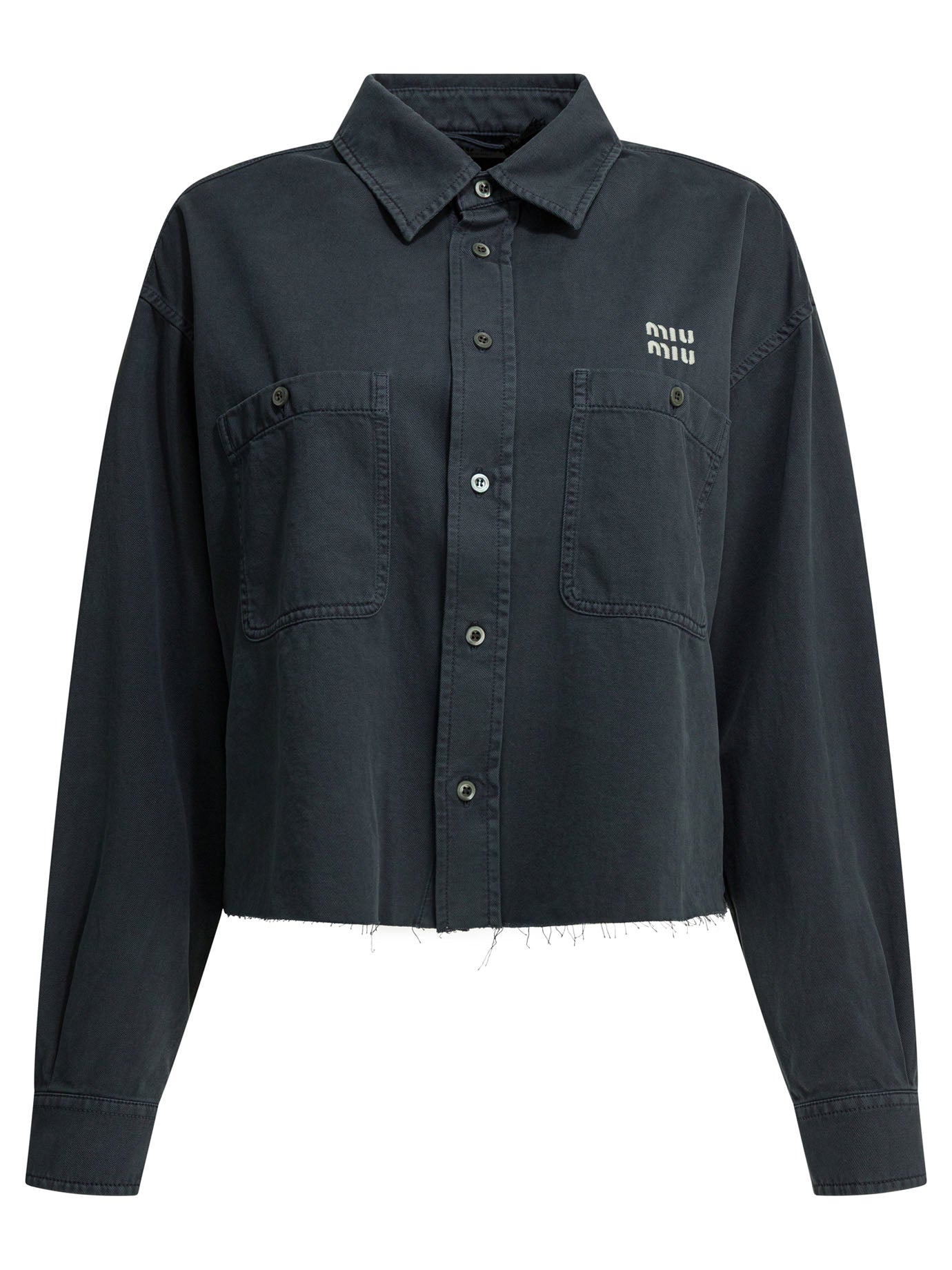 Miu Miu Light denim shirt - Grey