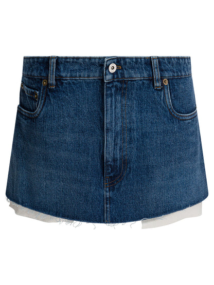 Miu Miu Denim miniskirt - Blue