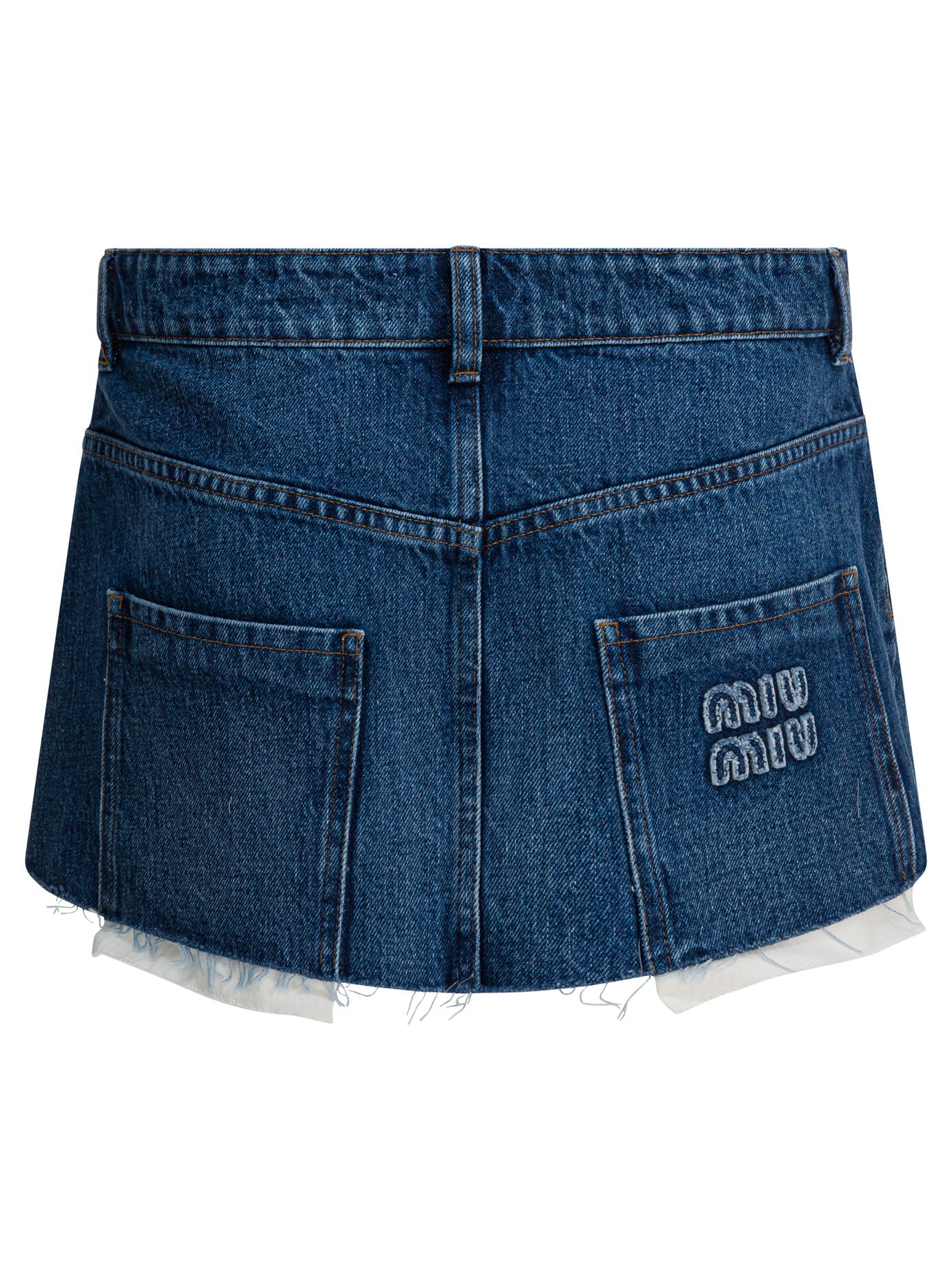 Miu Miu Denim miniskirt - Blue