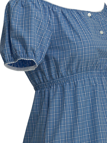 Miu Miu Short dress with logo - Light Blue