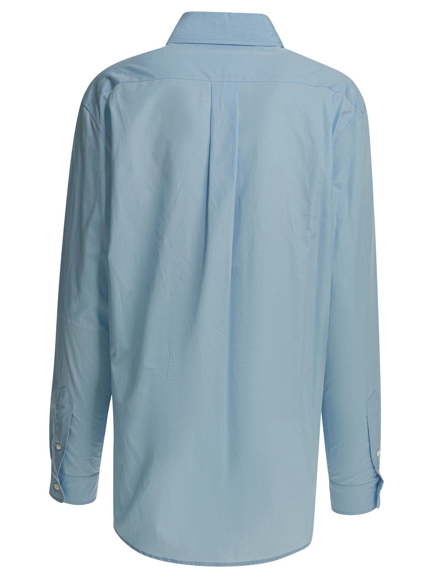Miu Miu Casual shirt with logo - Light Blue