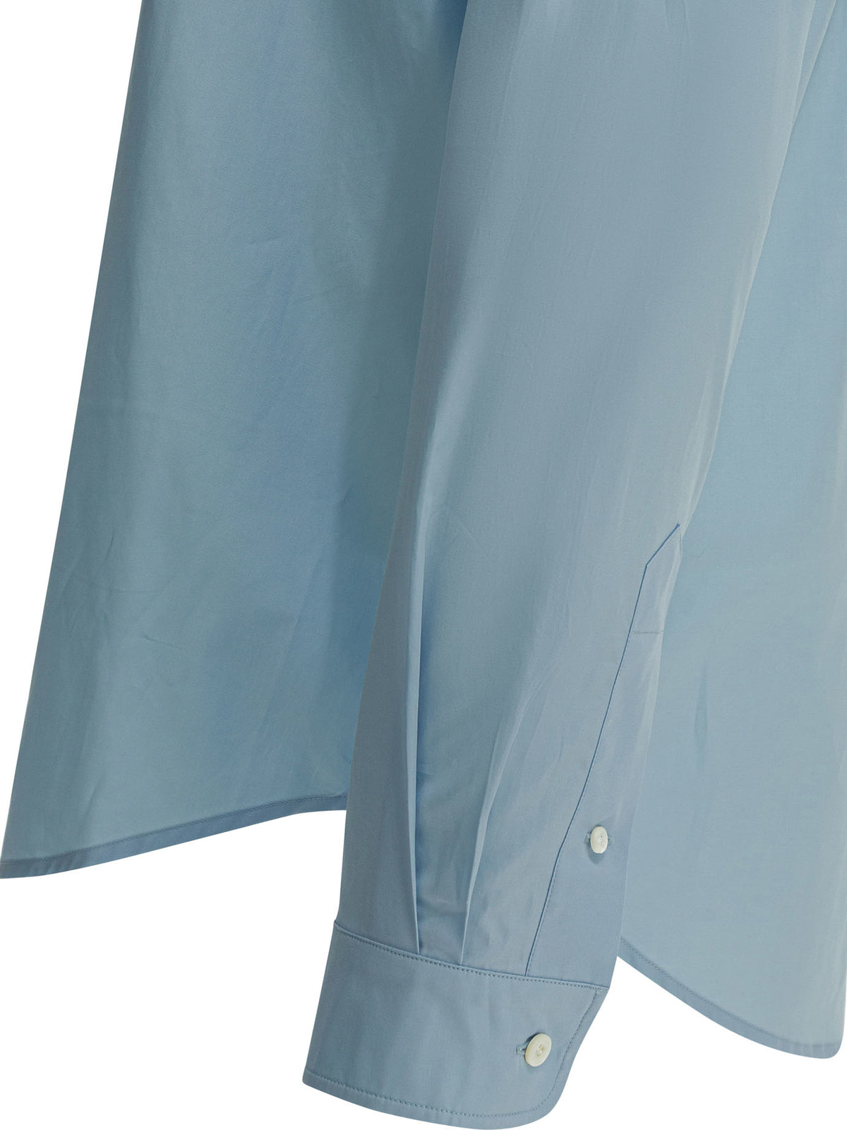 Miu Miu Casual shirt with logo - Light Blue