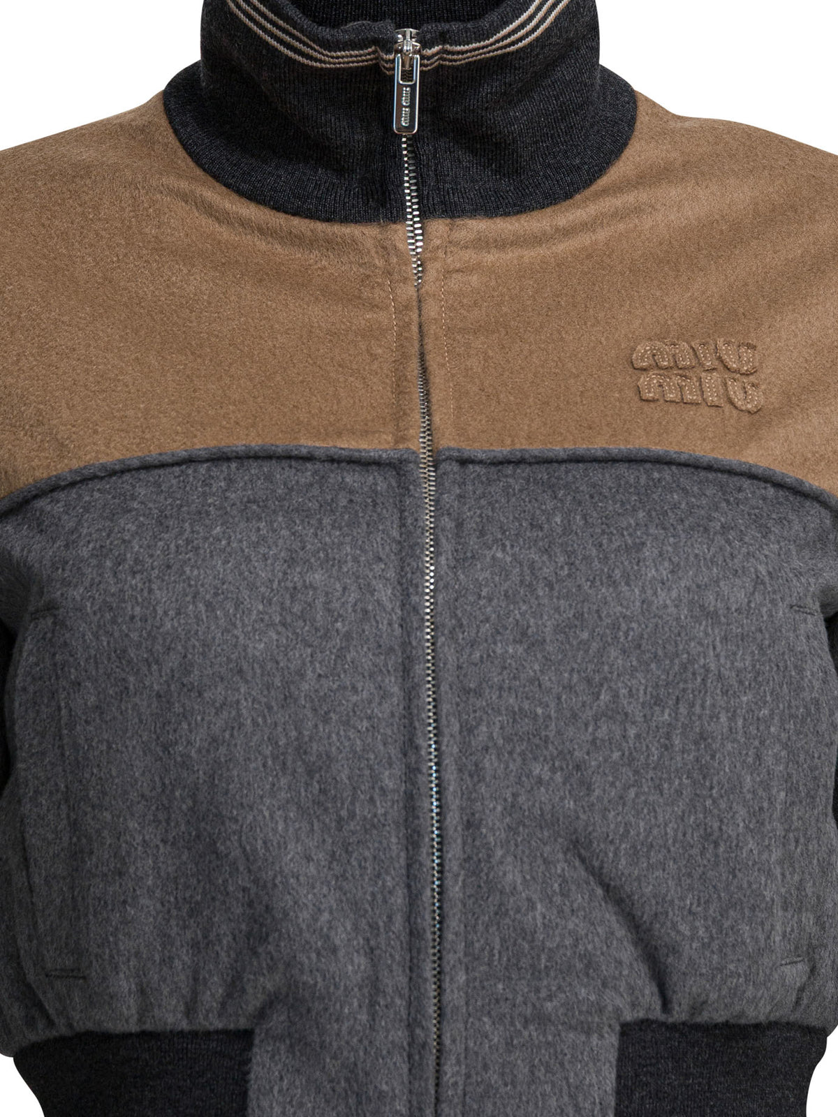 Miu Miu Wool and cashmere bomber jacket - Grey