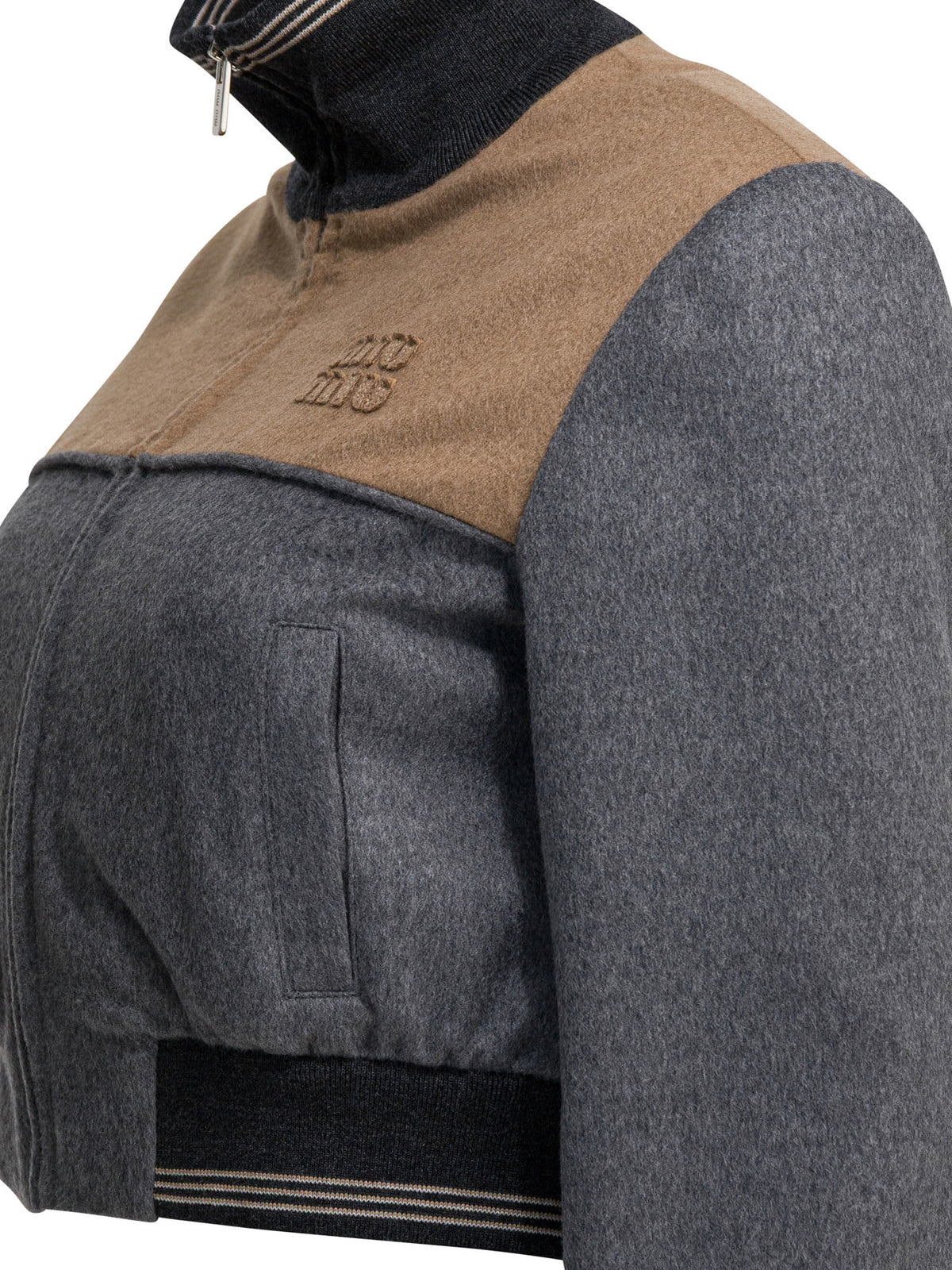 Miu Miu Wool and cashmere bomber jacket - Grey