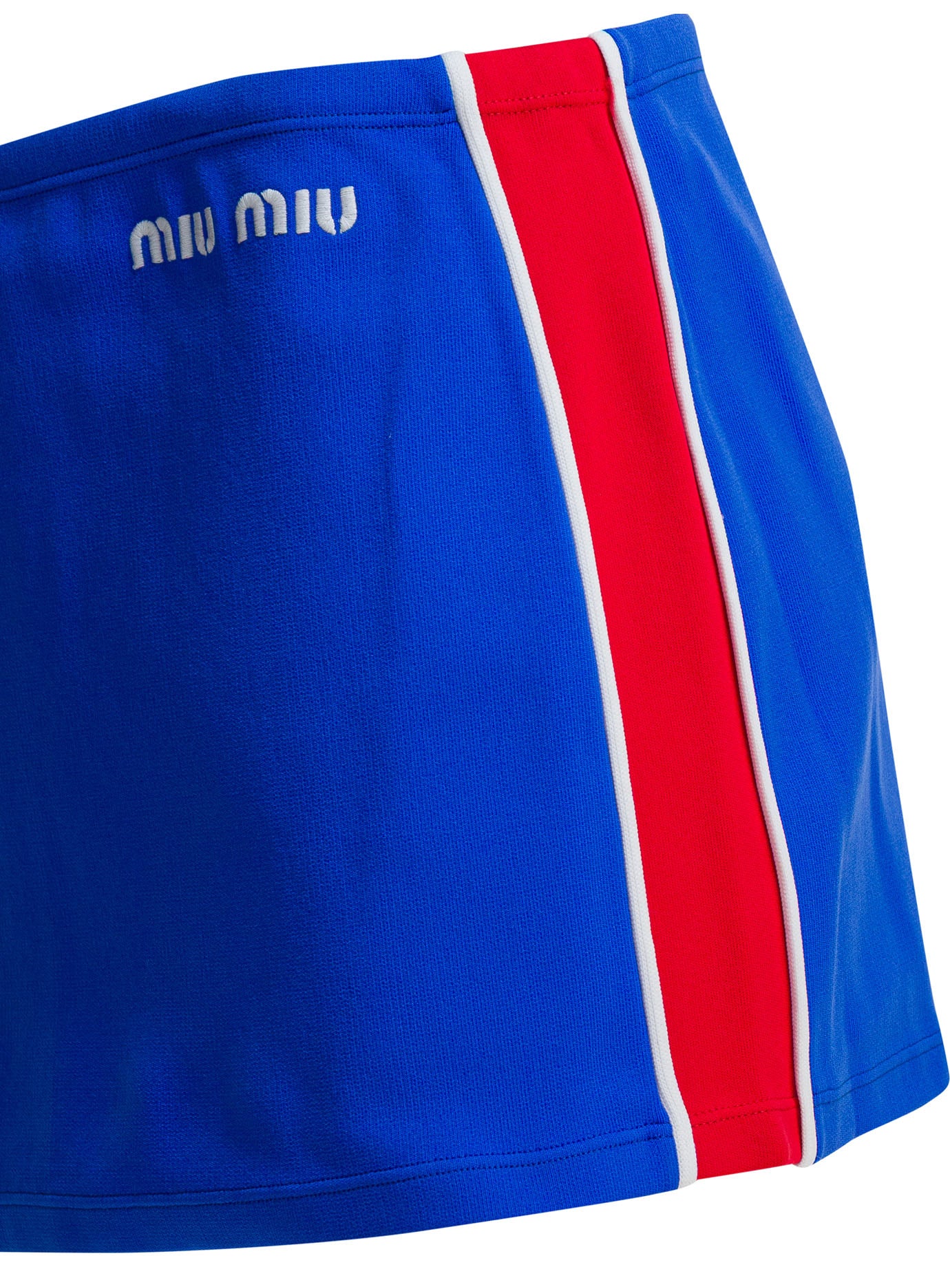 Miu Miu Technical fabric miniskirt - Blue