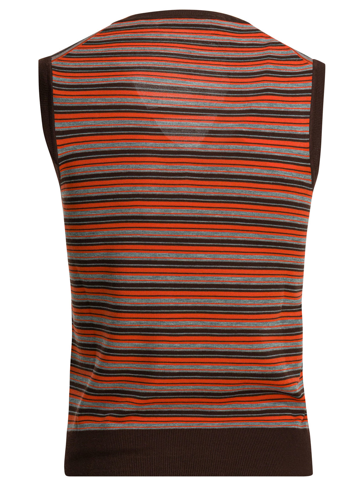 Miu Miu Wool vest with logo - Orange