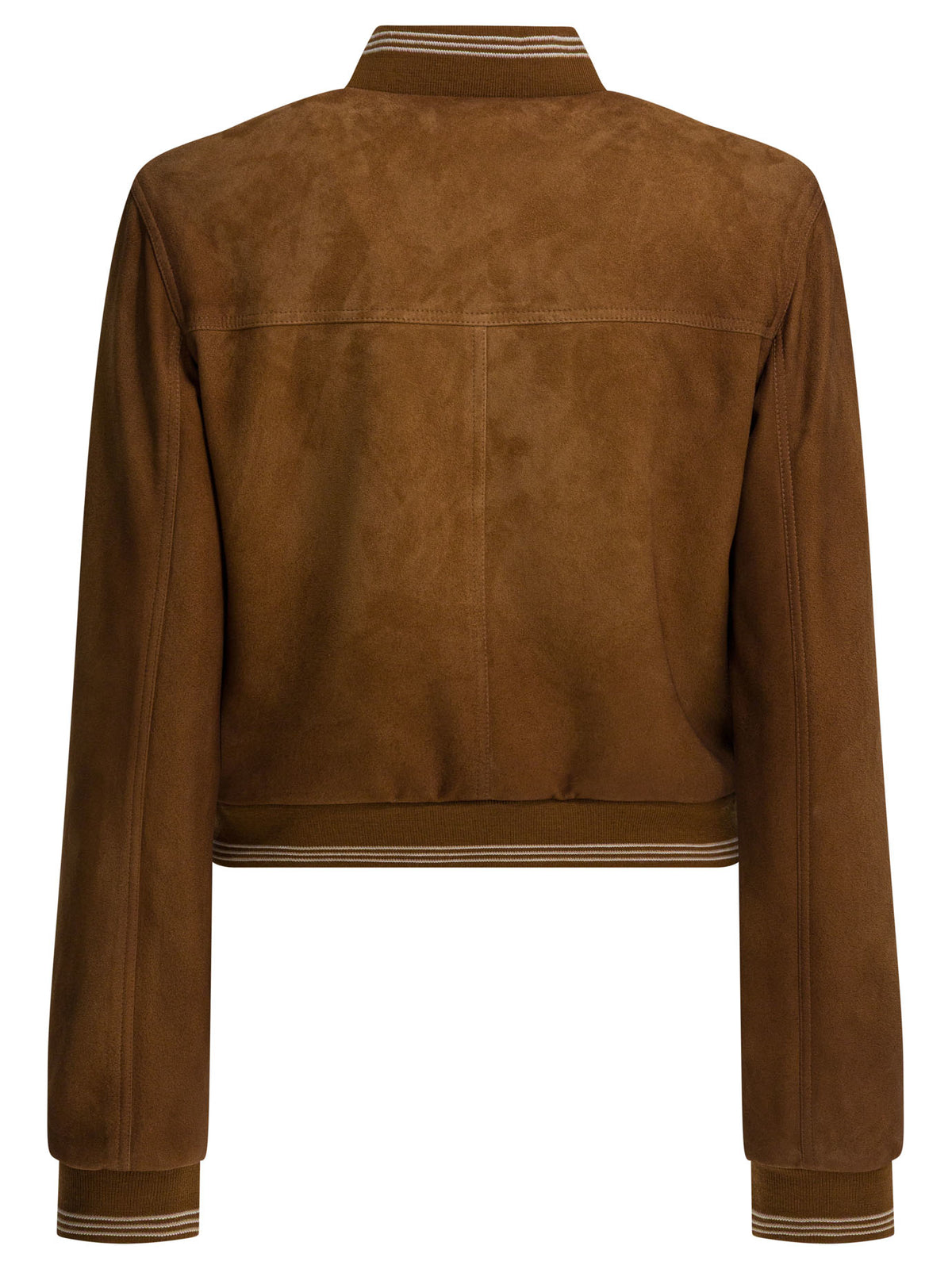 Miu Miu Suede leather bomber jacket - Brown