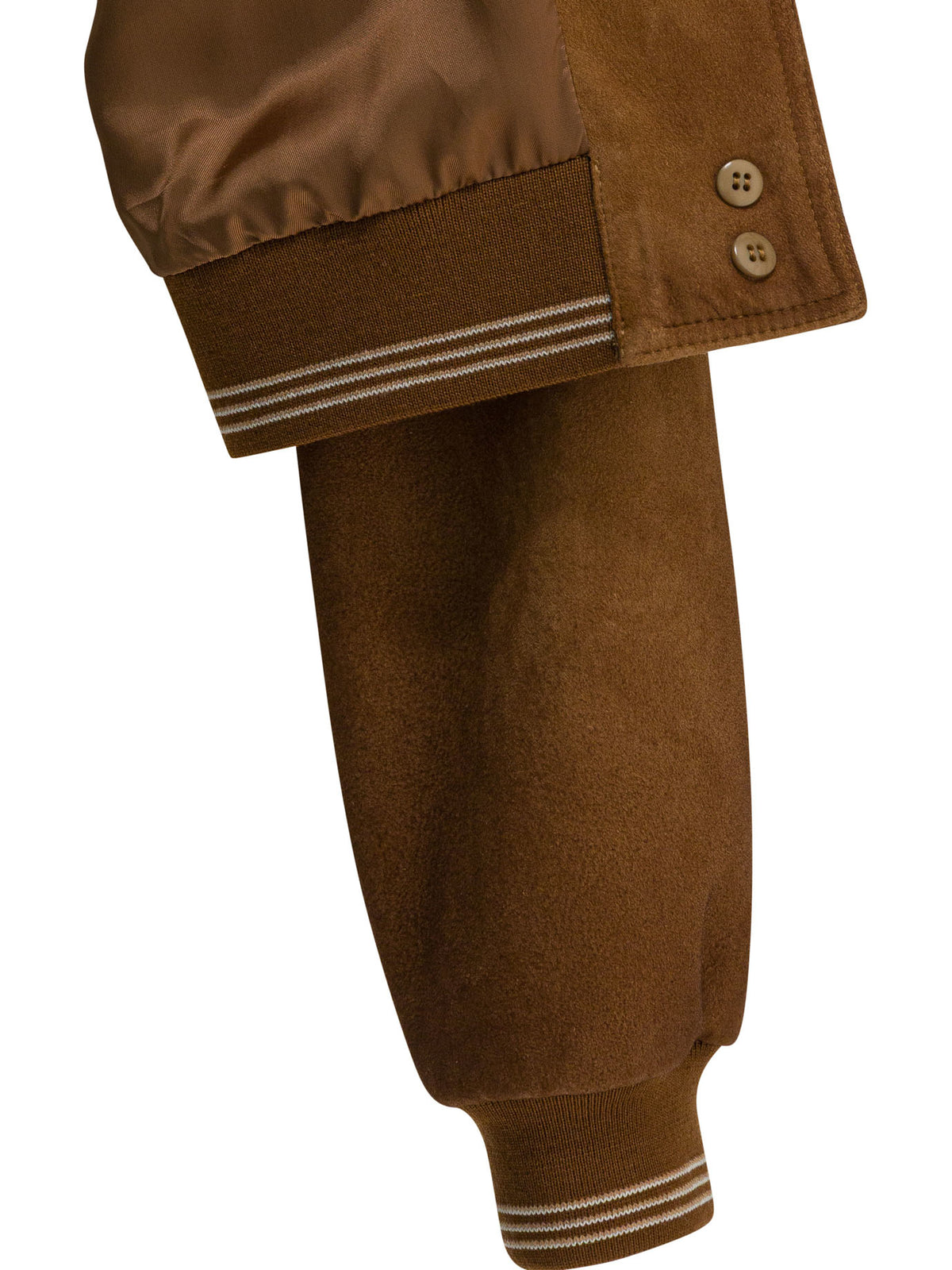 Miu Miu Suede leather bomber jacket - Brown