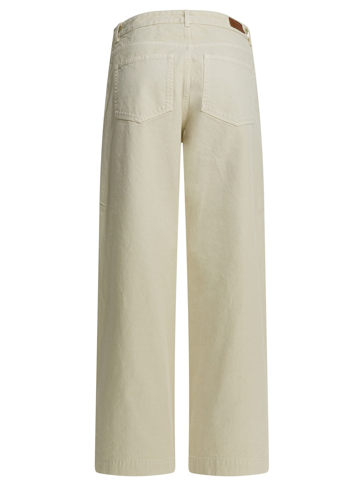 Moncler Cotton wide pants - Beige
