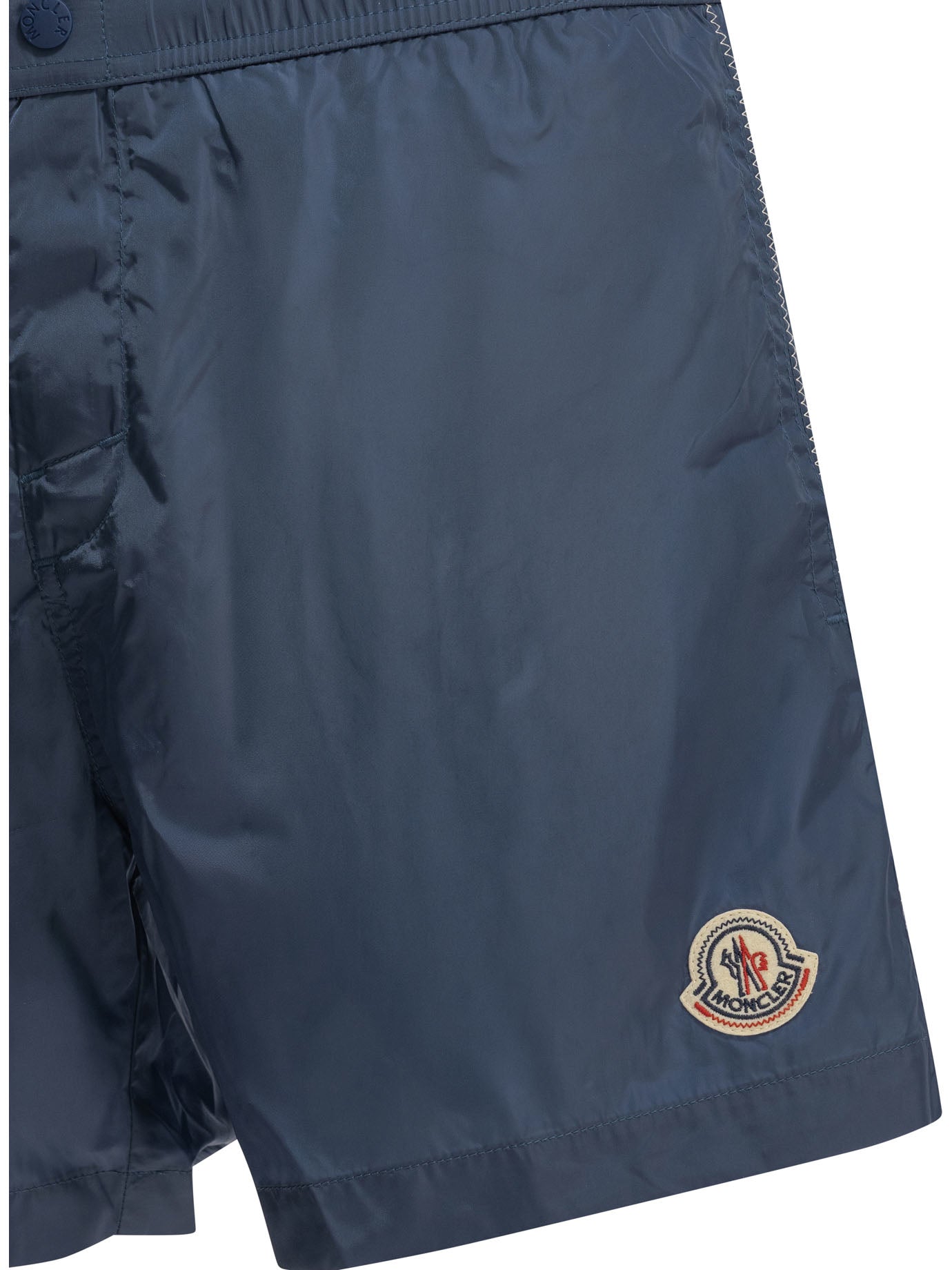 Moncler Swim shorts with logo - Blue