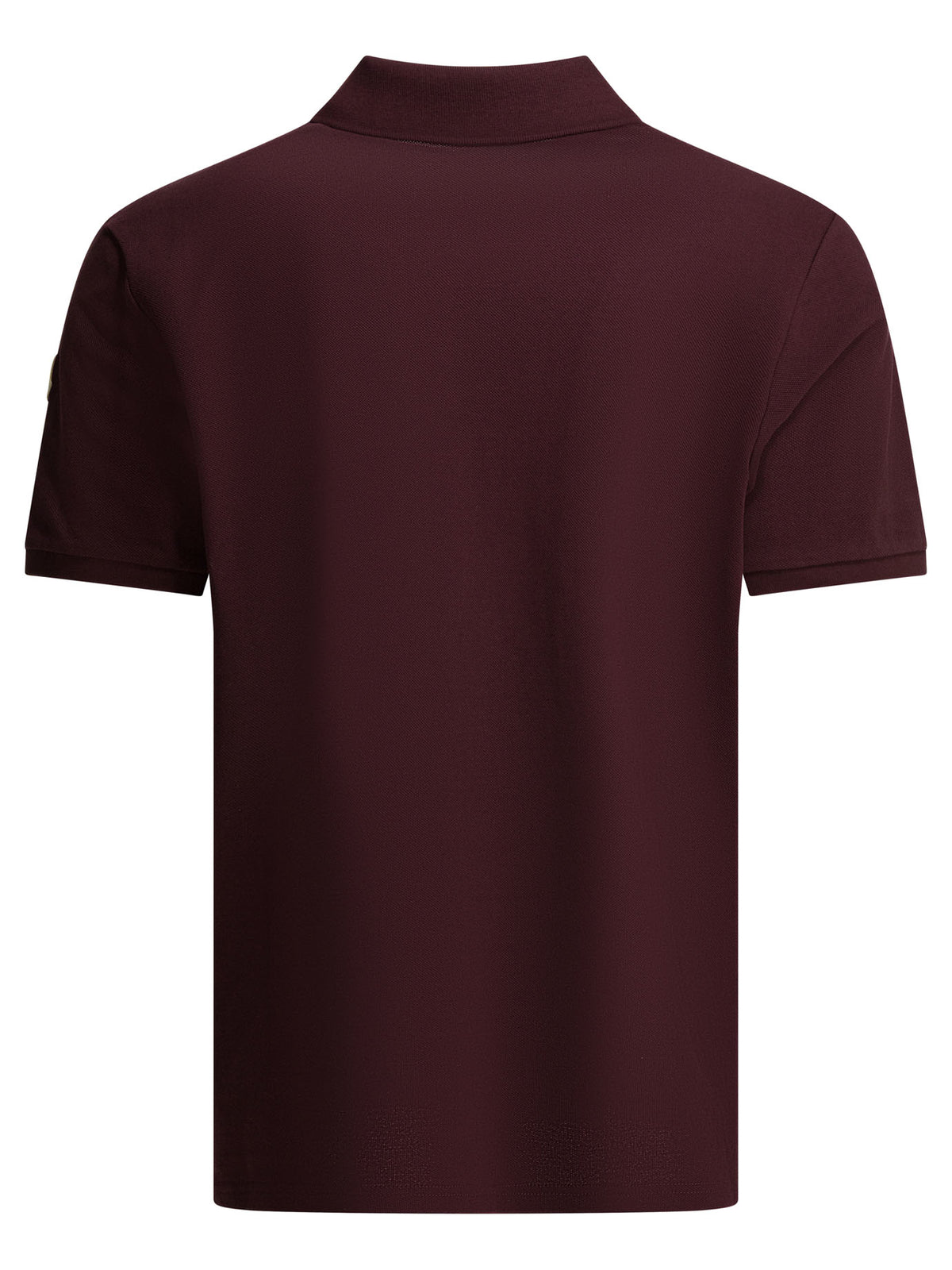 Moncler Polo shirt with buttons and logo - Bordeaux