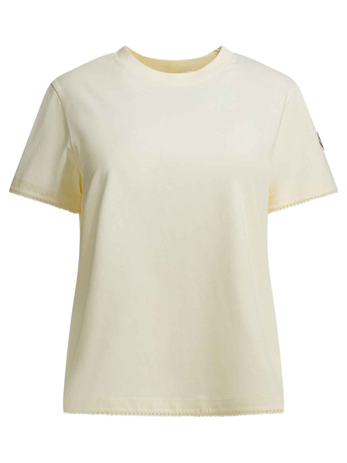 Moncler Crew-neck T-shirt with logo - White