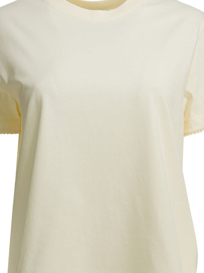 Moncler Crew-neck T-shirt with logo - White