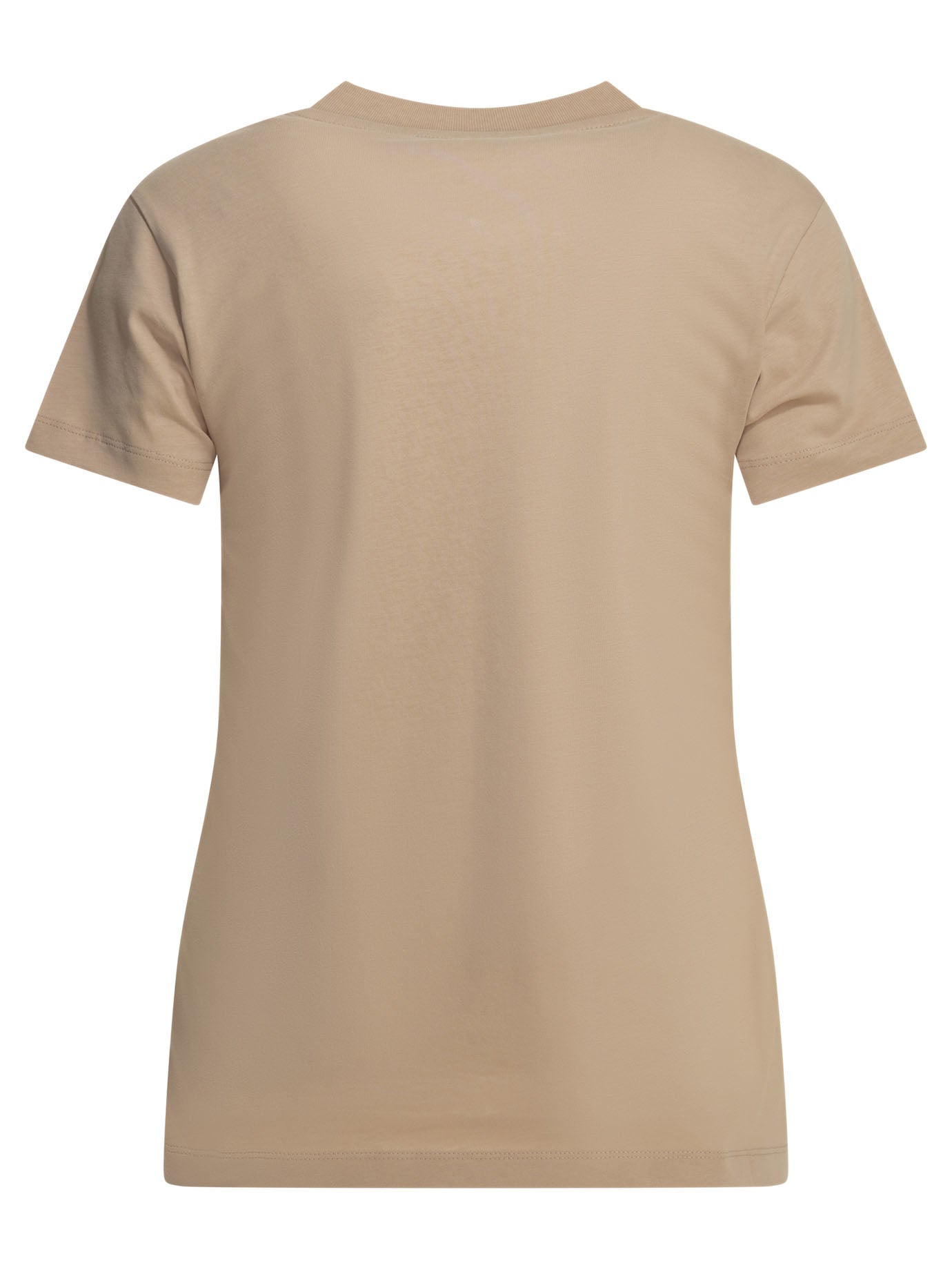 Moncler Crew-neck T-shirt with logo - Pink