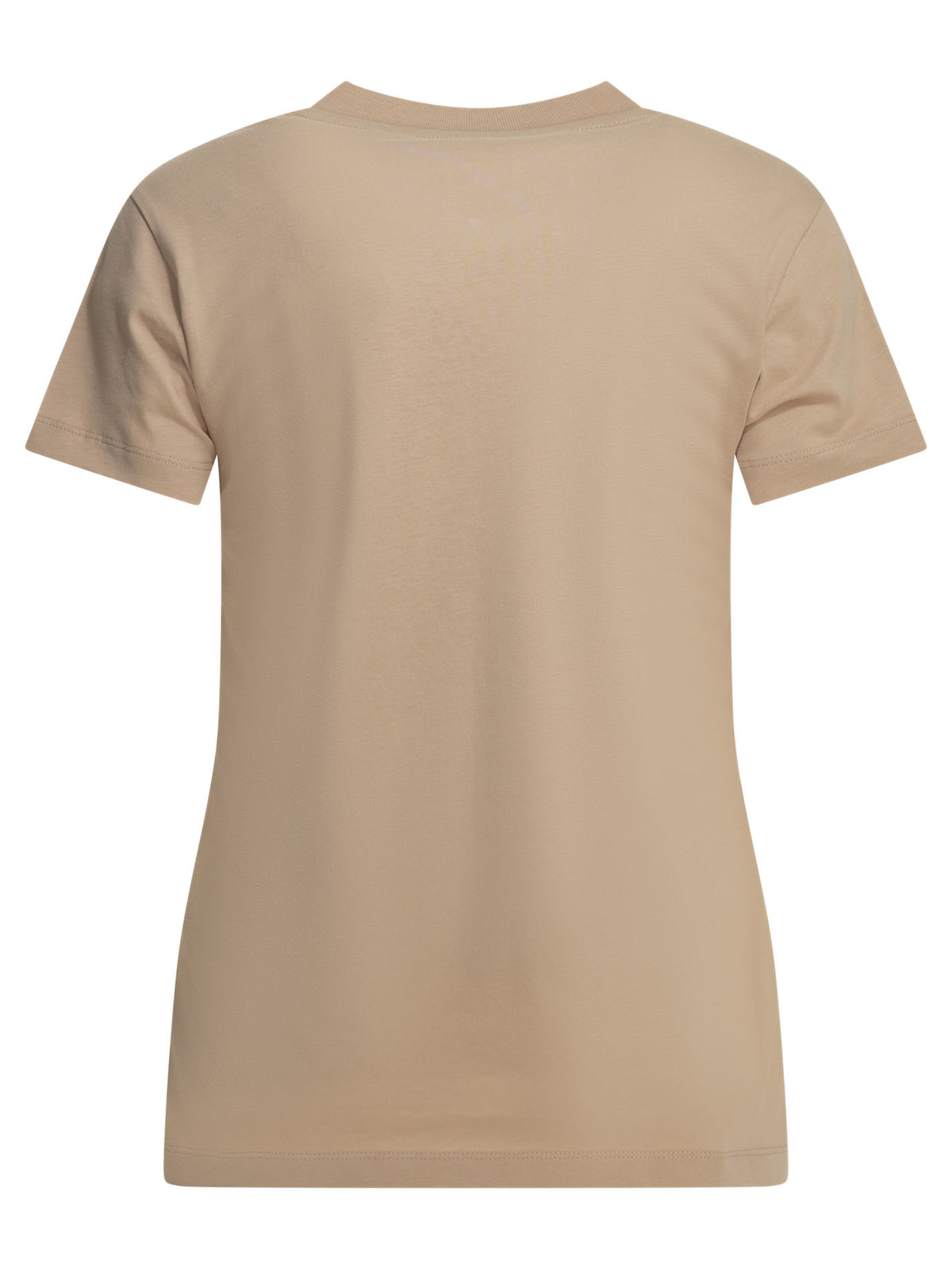 Moncler Crew-neck T-shirt with logo - Pink