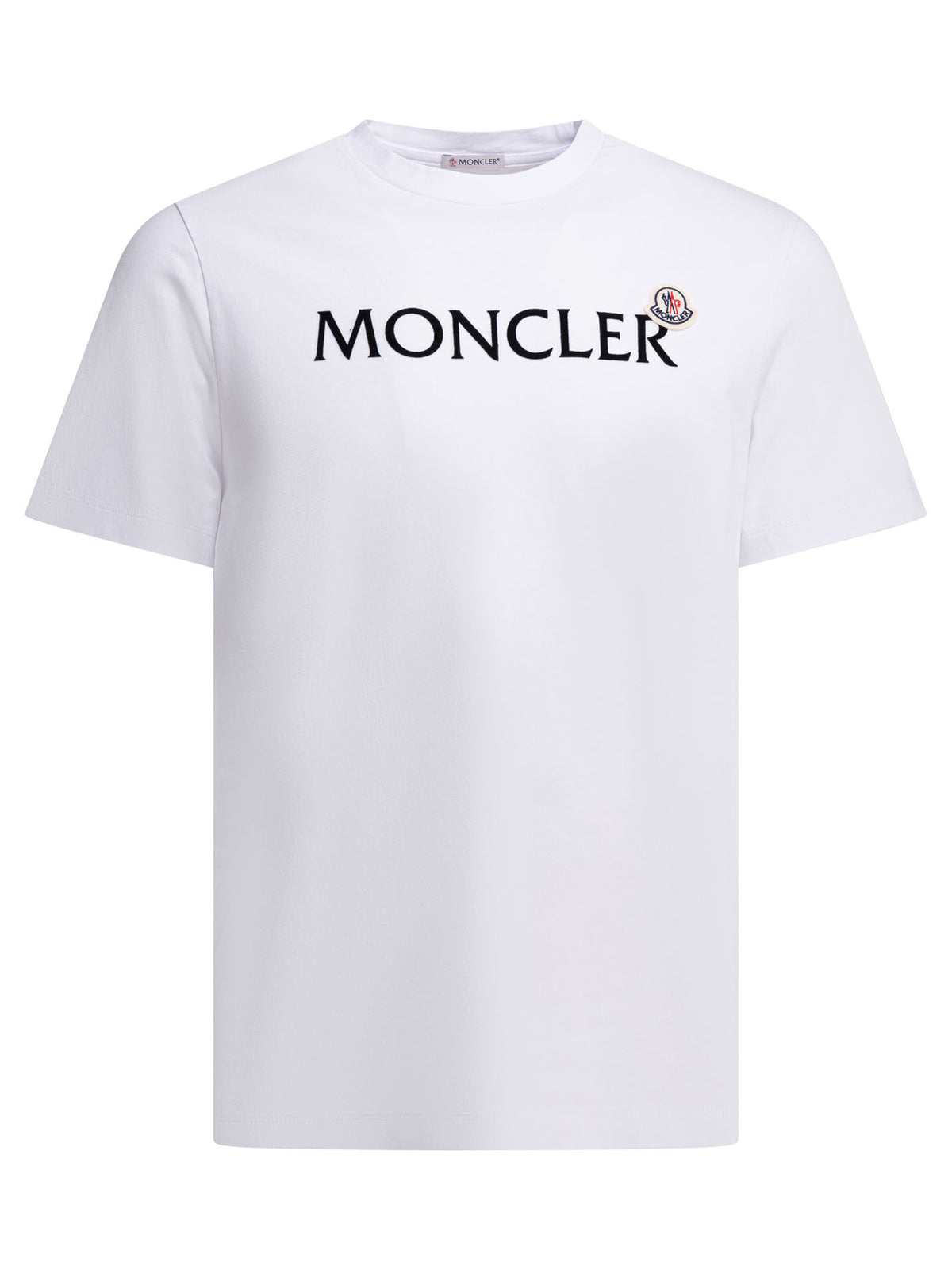 Moncler Crew-neck T-shirt with logo - White