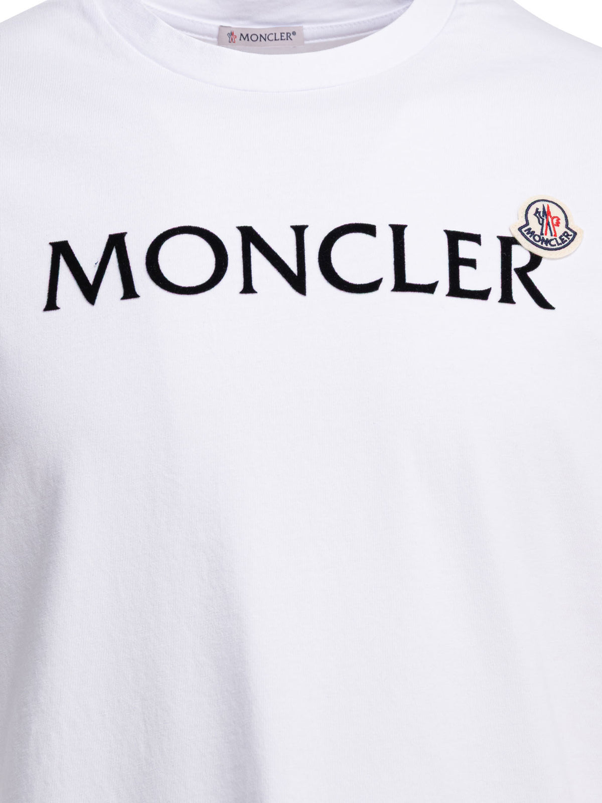 Moncler Crew-neck T-shirt with logo - White