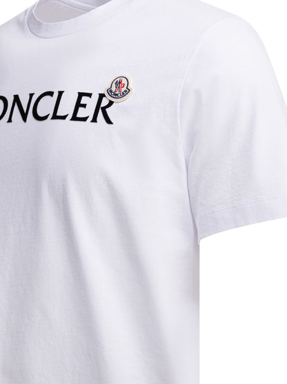Moncler Crew-neck T-shirt with logo - White