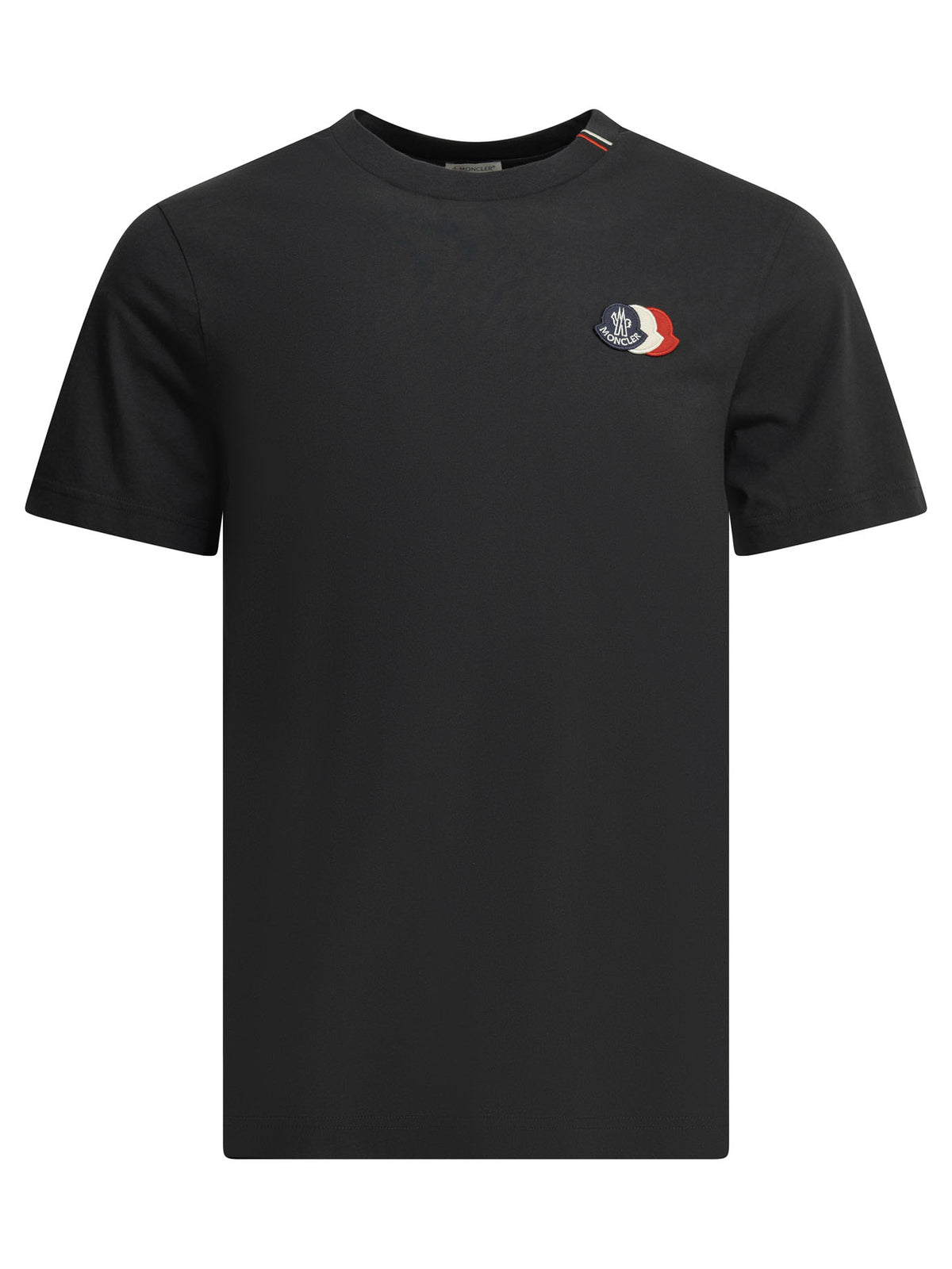 Moncler Crew-neck T-shirt with logo - Blue