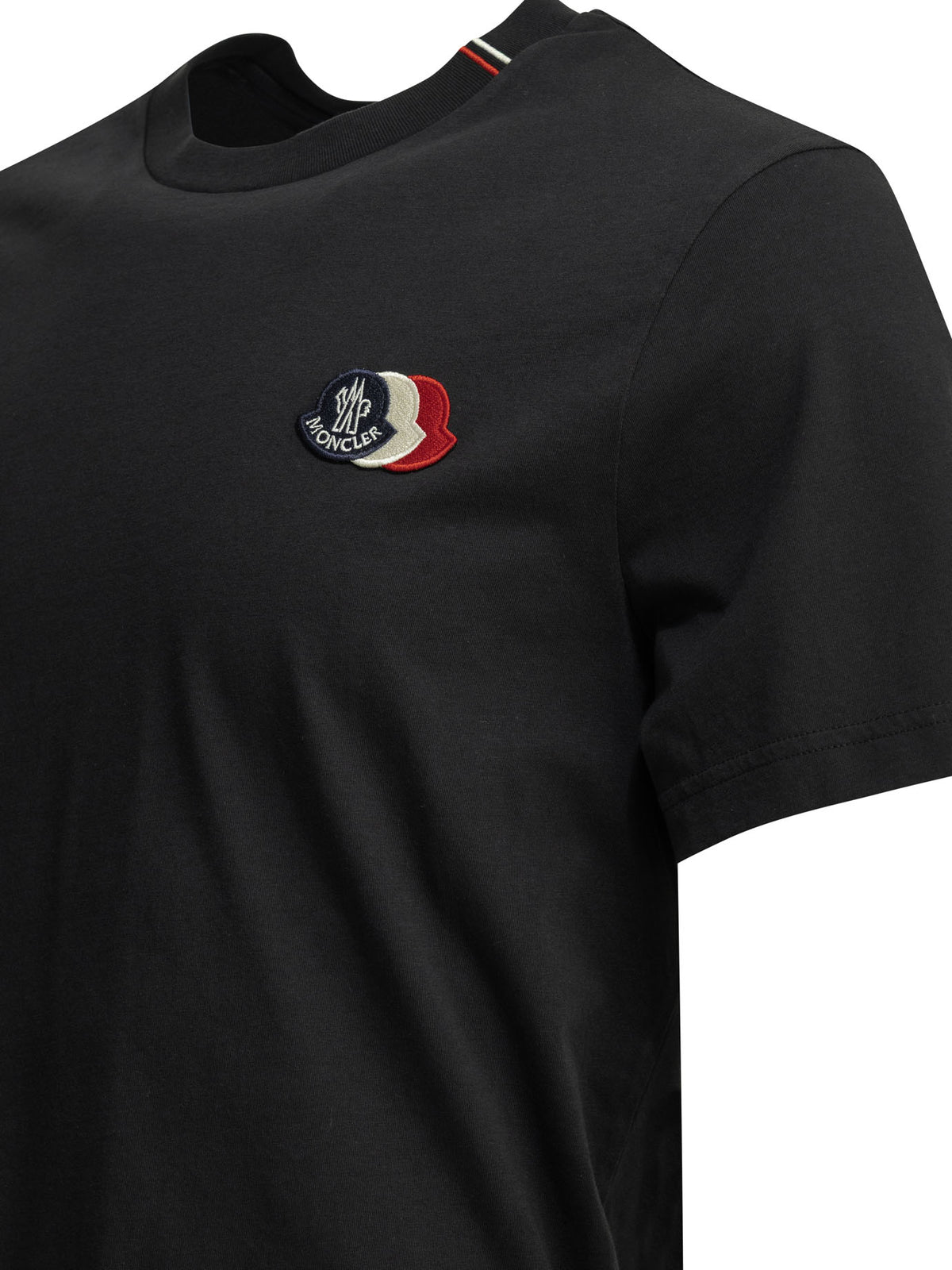 Moncler Crew-neck T-shirt with logo - Blue