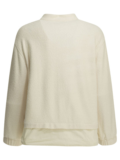 Moncler Cotton bouclé bomber jacket - White