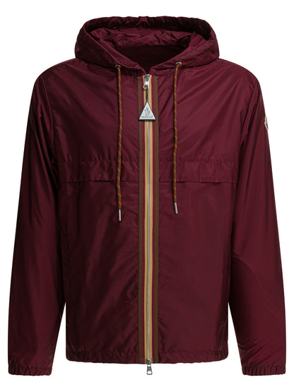 Moncler "Nidge" Raincoat - Bordeaux