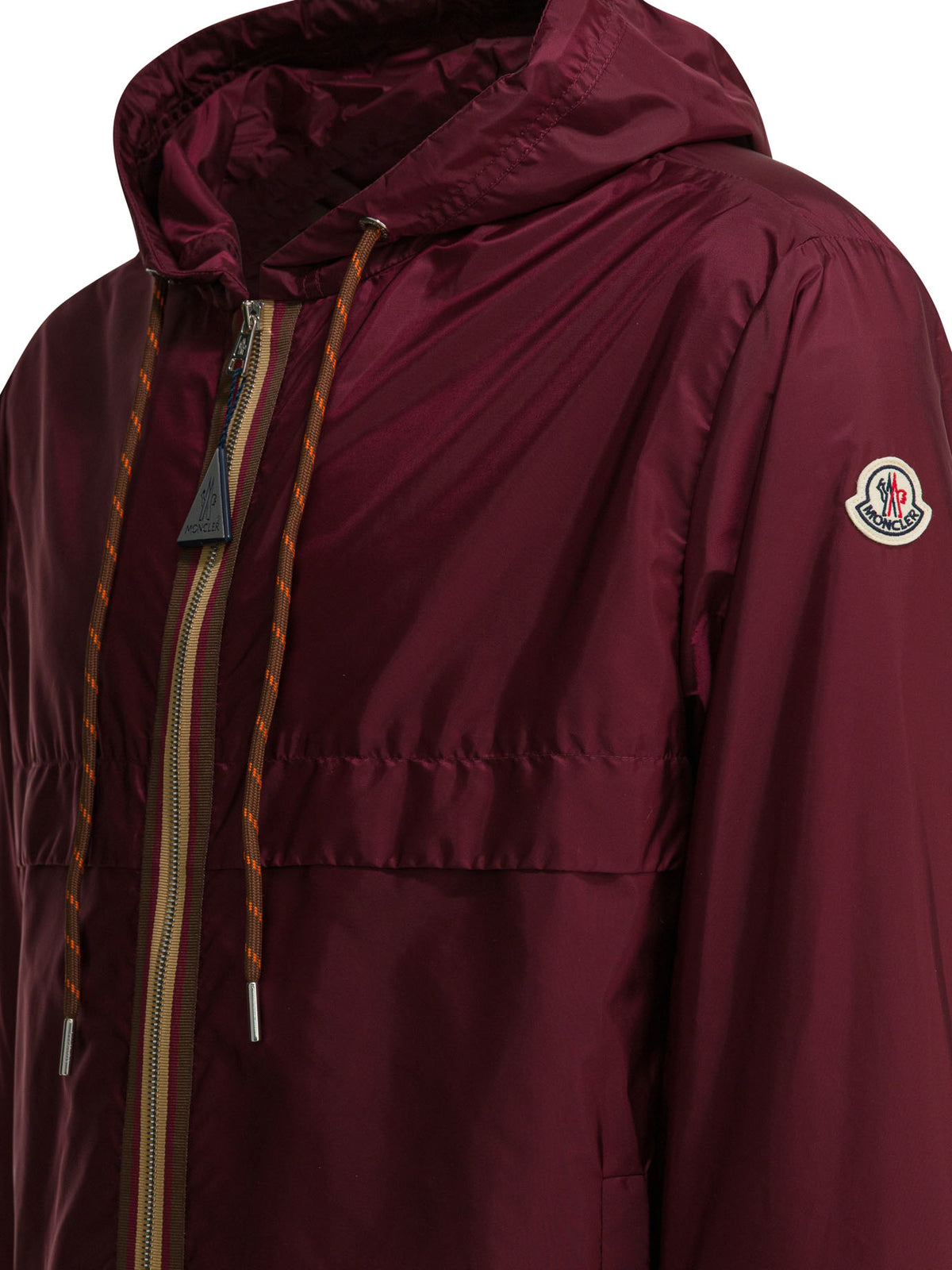 Moncler "Nidge" Raincoat - Bordeaux
