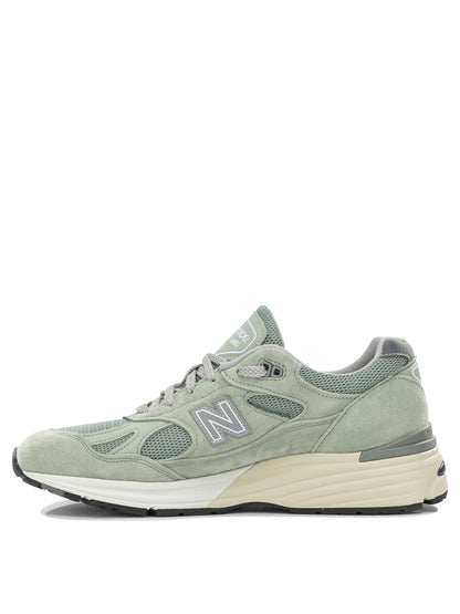 New Balance "Made in UK 991v2" Low-Top Sneakers - Green