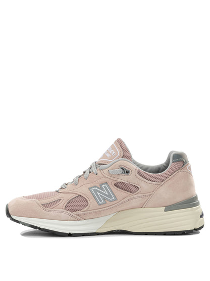 New Balance "Made in UK 991v2" Low-Top Sneakers - Pink