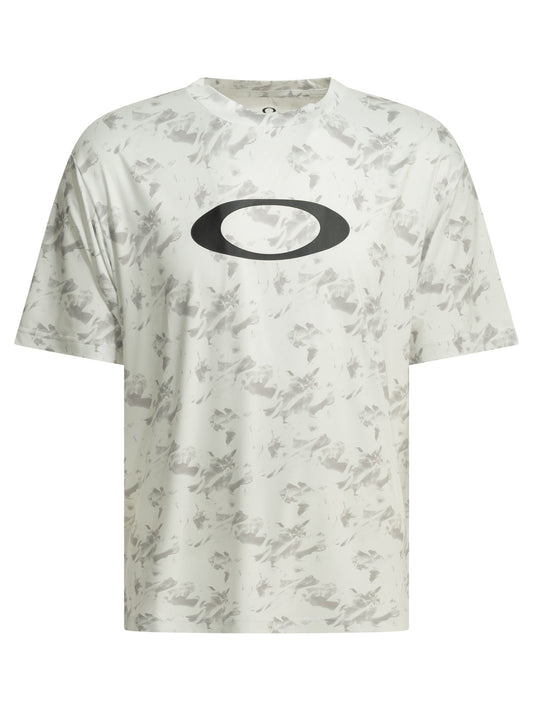 Oakley "Enhance Qdevo SS Tee Graphic 5.0" Crew-neck T-shirt - White