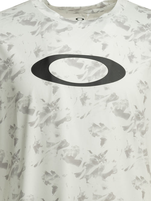 Oakley "Enhance Qdevo SS Tee Graphic 5.0" Crew-neck T-shirt - White