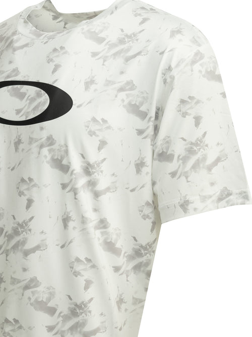 Oakley "Enhance Qdevo SS Tee Graphic 5.0" Crew-neck T-shirt - White