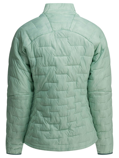 Patagonia "W'S Micro Puff" Short Down Jacket - Light Blue