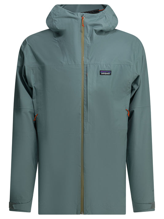 Patagonia "M'S Boulder Fork Rain" Technical Jacket - Light Blue