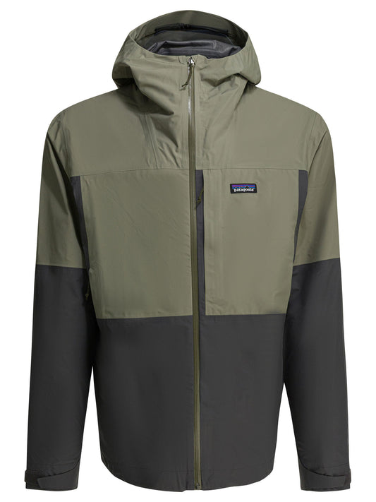 Patagonia "M'S Boulder Fork Rain" technical jacket - Green