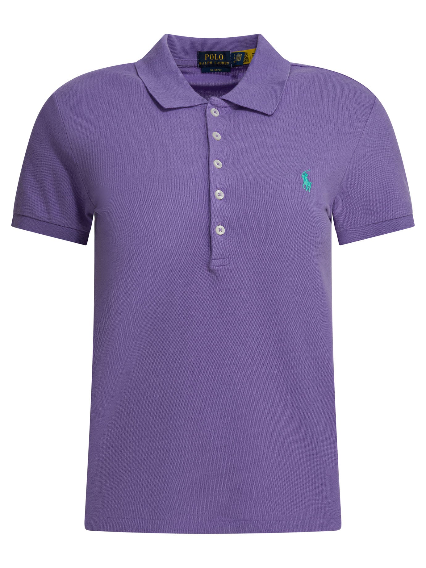 Polo Ralph Lauren Slim-fit stretch polo shirt with logo - Purple