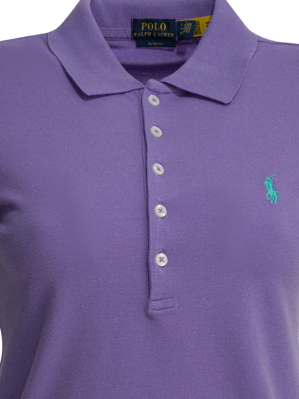 Polo Ralph Lauren Slim-fit stretch polo shirt with logo - Purple