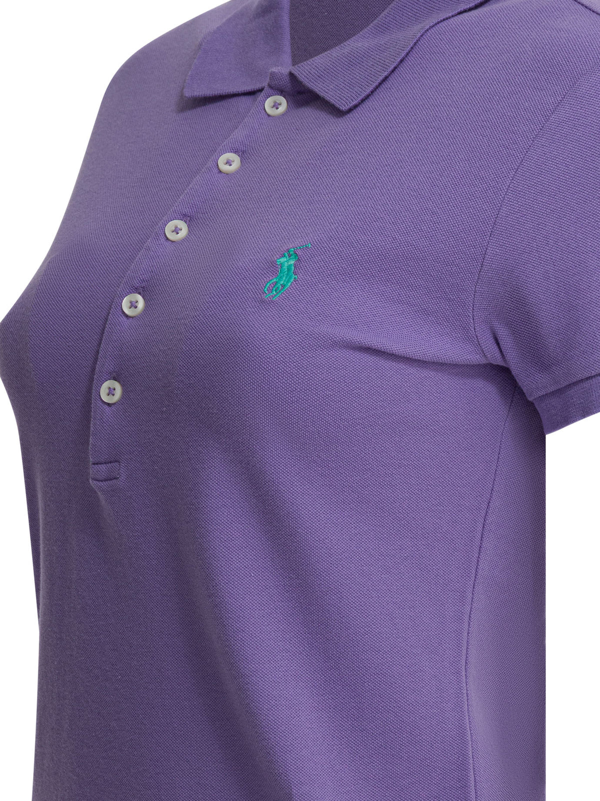 Polo Ralph Lauren Slim-fit stretch polo shirt with logo - Purple