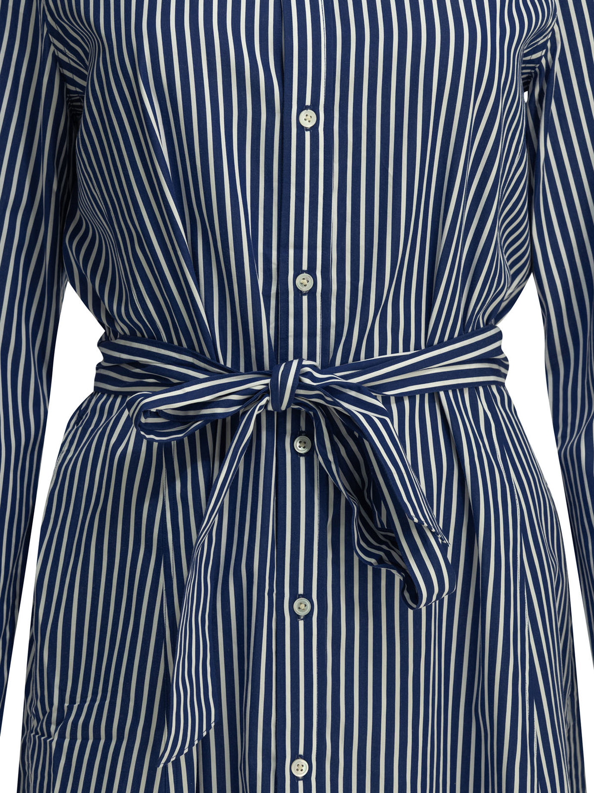 Polo Ralph Lauren Chemisier midi dress with logo - Blue