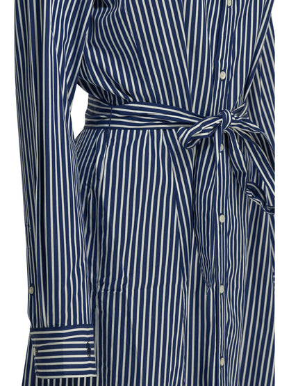 Polo Ralph Lauren Chemisier midi dress with logo - Blue