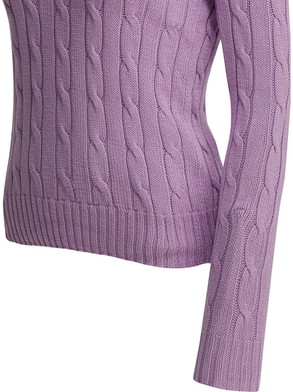 Polo Ralph Lauren Crew-neck sweater with logo - Purple