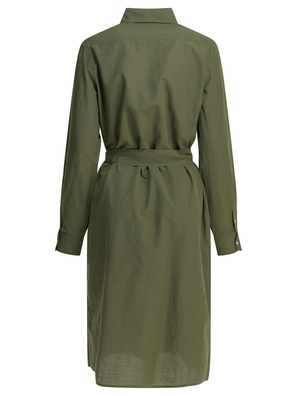 Polo Ralph Lauren Chemisier midi dress with logo - Green