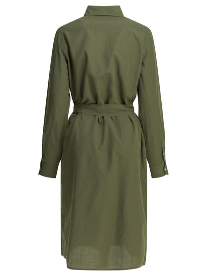Polo Ralph Lauren Chemisier midi dress with logo - Green